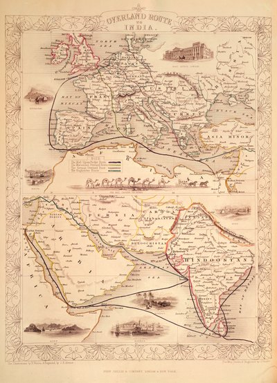 Overland Route to India by John Rapkin